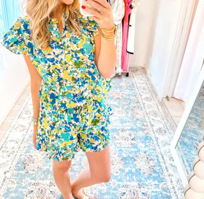 Olivia James The Label Chandler Short In Hidden Paradise In Multi