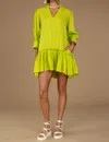Olivia James The Label Chloe Dress In Citron In Orange