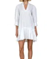 Olivia James The Label Chloe Dress In Solid White In Multi