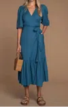 Olivia James The Label Claire Dress In Batik Blue In Blue