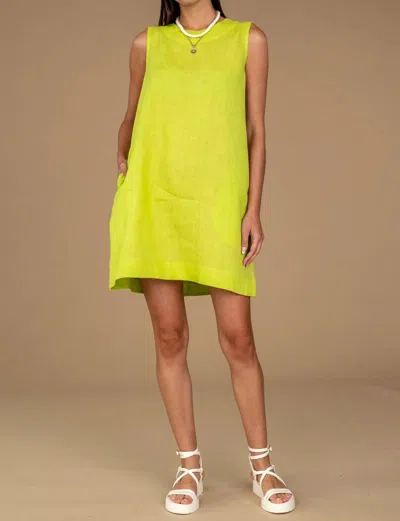 Olivia James The Label Ellie Dress In Pear In Green