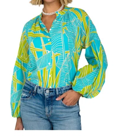 Olivia James The Label Emory Top In Breeze In Multi