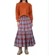 Olivia James The Label Izzy Skirt In Vail Tartan In Multi