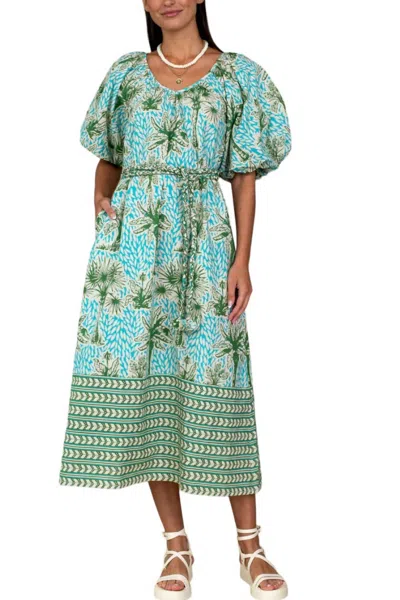 Olivia James The Label Penny Dress In Island Palm In Multi