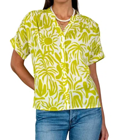 Olivia James The Label Tatum Top In Sunshine In Yellow