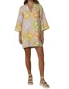Olivia James The Label Taylor Dress In Shells In Multi
