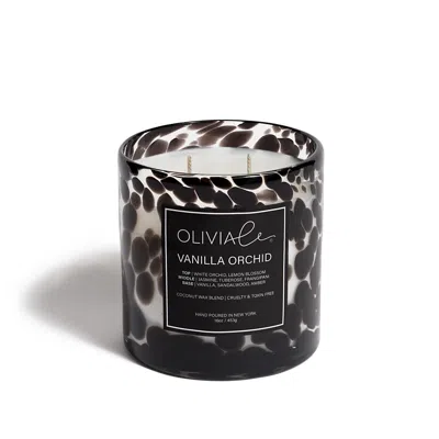 Olivia Le Black Vanilla Orchid Leopard Candle