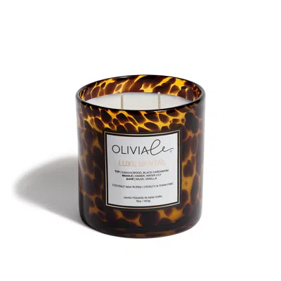 Olivia Le Brown Luxe Santal Tortoise Candle