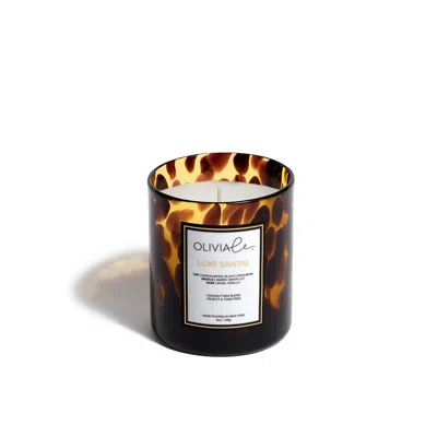 Olivia Le Brown Luxe Santal Tortoise Candle Small