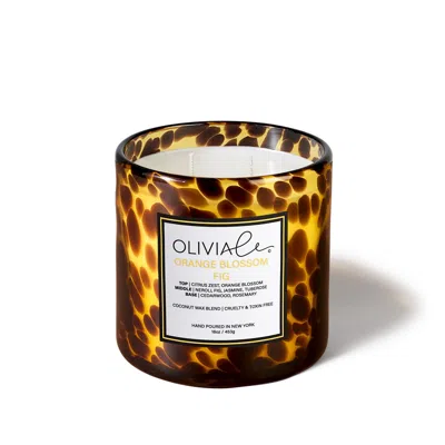 Olivia Le Brown Orange Fig Blossom Tortoise Candle