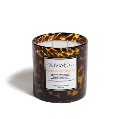 Olivia Le Brown Pumpkin Persimmon Tortoise Candle