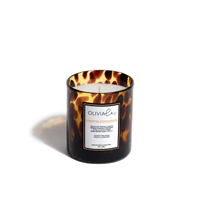Olivia Le Brown Pumpkin Persimmon Tortoise Candle Small