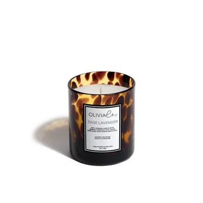 Olivia Le Brown Sage Lavender Tortoise Candle Small