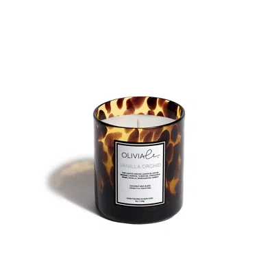 Olivia Le Brown Vanilla Orchid Tortoise Candle Small