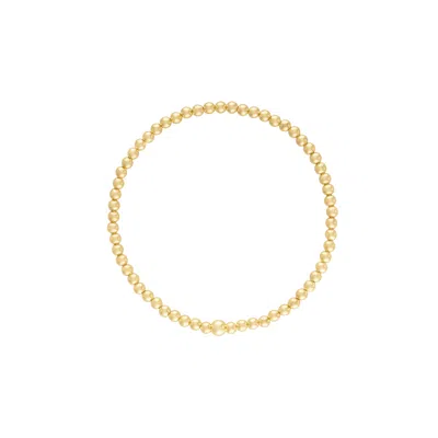 Olivia Le Women's 3mm Gold Bubble Bead Bracelet