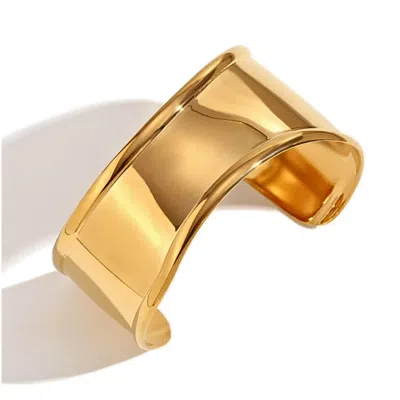 Olivia Le Women's Abstract Gold Statement Cuff Bracelet