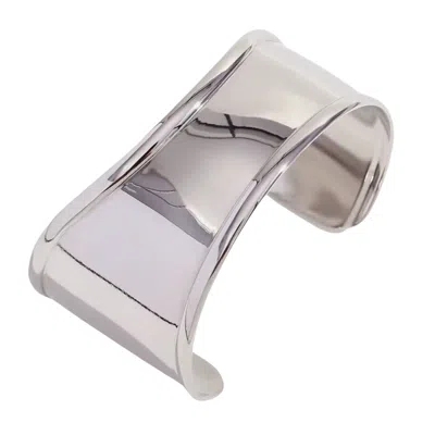 Olivia Le Women's Abstract Silver Statement Cuff Bracelet