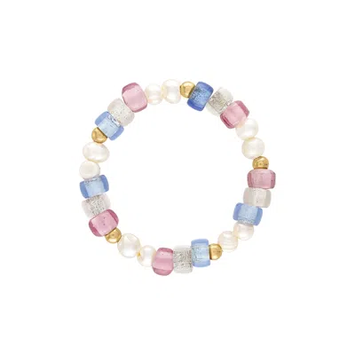 Olivia Le Women's Astra Glass Bead Bracelet In Yellow