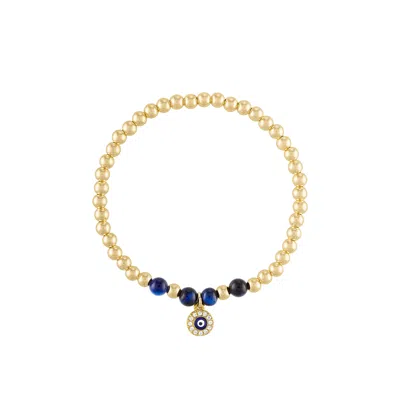 Olivia Le Women's Beaded Evil Eye Gold Bracelet