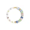 OLIVIA LE WOMEN'S DELPHINE GLASS BEAD BRACELET WITH PEARLS