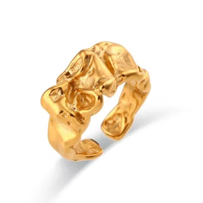 Olivia Le Women's Gold Abstract Adjustable Ring