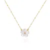 Olivia Le Women's Gold Flora Pearl Flower Necklace In Gold