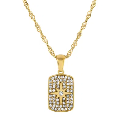 Olivia Le Women's Gold Hope Pave Star Pendant Necklace