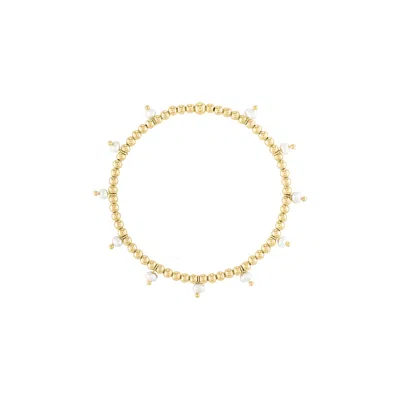 Olivia Le Women's Gold Perla Charm Bracelet