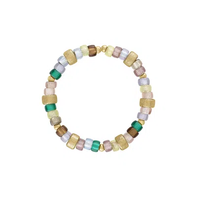 Olivia Le Women's Gwen Glass Bead Bracelet In Yellow