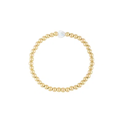 Olivia Le Women's Heart Pearl Gold Bracelet