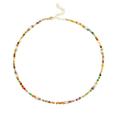 Olivia Le Women's Jetsetter Beaded Necklace In Yellow