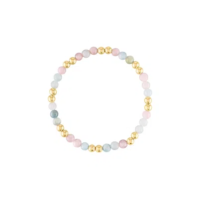 Olivia Le Women's Morganite Golden Bead Bracelet In Yellow