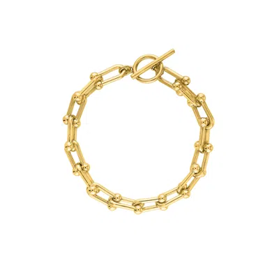 Olivia Le Women's Racquel Links Gold Bracelet