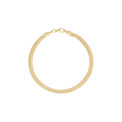 Olivia Le Women's Sahira Herringbone Gold Bracelet