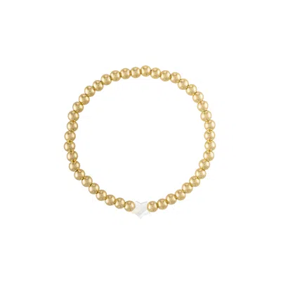 Olivia Le Women's Star Pearl Gold Bracelet