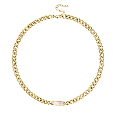 Olivia Le Women's Tessa Cuban Chain Necklace - White