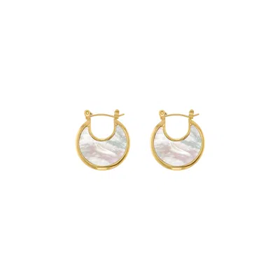Olivia Le Women's Tessa Disc Hoop Earrings - Black