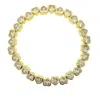 Olivia Le Women's White Heart Stretch Cubic Zirconia Tennis Bracelet