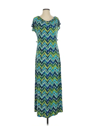 Pre-owned Olivia Matthews Casual Dress In Blue