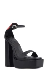 Olivia Miller Amour Platform Sandal In Black