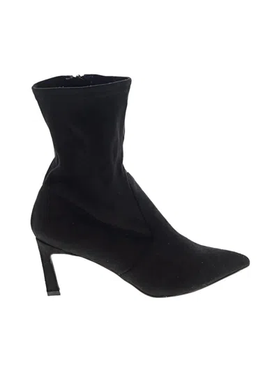 Pre-owned Olivia Miller Ankle Boots In Black