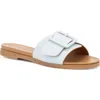 Olivia Miller Bhfo Womens Slide Mules Slide Sandals In Light Blue