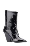 Olivia Miller Bling Rhinestone Boot In Black