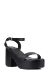 Olivia Miller Charmer Platform Sandal In Black