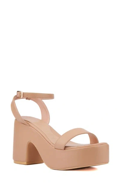Olivia Miller Charmer Platform Sandal In Pink