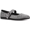 Olivia Miller Dawn Studded Mary Jane Flat In Black