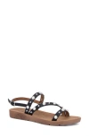 Olivia Miller Faux Pearl Slingback Sandal In Black