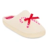 Olivia Miller Holiday Snowflake Womens Slip-on Slippers In Multi