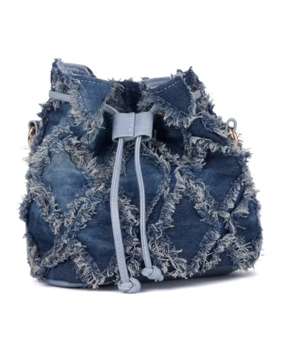 Olivia Miller Ilana Crossbody Bucket Bag In Blue Denim