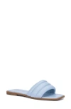 Olivia Miller Indigo Quilted Slide Sandal